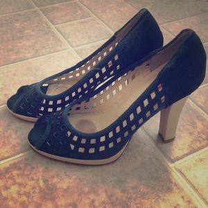 Size 10 Via Spiga Emerald Green Heels